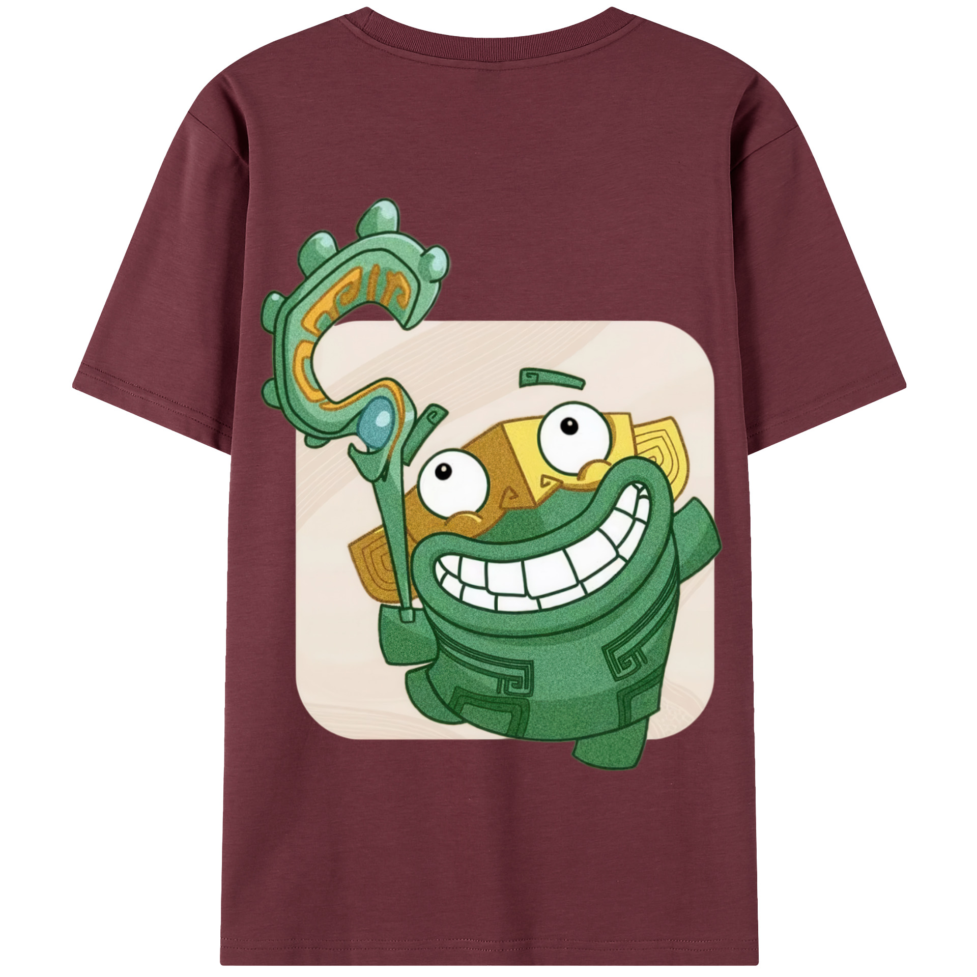 （画像用） Ne Zha 2 ナタ 魔童の大暴れ 綿100％半袖Tシャツ（背面プリント）